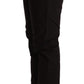 CYCLE Black Mid Waist BAGGY Fit Skinny Trouser