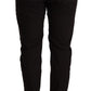 CYCLE Black Mid Waist BAGGY Fit Skinny Trouser