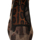 Dolce & Gabbana Brown Leopard Ballerina Flat Loafers Shoes