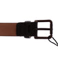 Dolce & Gabbana Brown Leather Logo Belt Cintura Belt