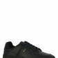 Saint Laurent Black Calf Leather Low Top Sneakers