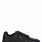 Saint Laurent Black Calf Leather Low Top Sneakers