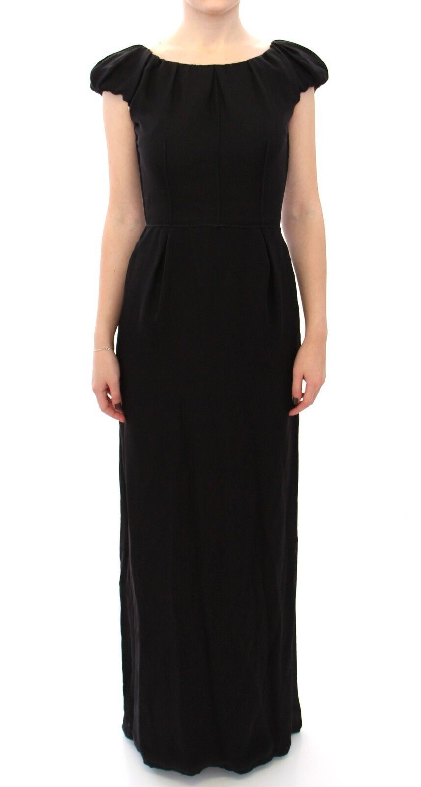 Dolce & Gabbana Black Silk Maxi IT Dress