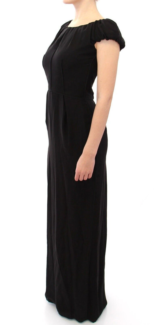 Dolce & Gabbana Black Silk Maxi IT Dress