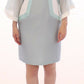 Sergei Grinko Blue Pink Gray Silk Sheath Dress