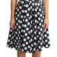 Dolce & Gabbana Blue Polka Dotted Cotton A-Line Dress