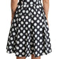 Dolce & Gabbana Blue Polka Dotted Cotton A-Line Dress