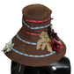 Dolce & Gabbana Brown Knitted Straw Floral Hat