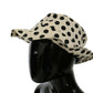 Dolce & Gabbana White 100% Cotton Polka Dot Design Trilby Hat