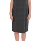 BENCIVENGA Gray Checkered Sleeveless Dress Blazer Suit Set