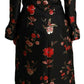 Dolce & Gabbana Elegant Floral Embroidered Trench Coat