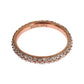 Nialaya Pink Gold 925 Silver Clear CZ Ring