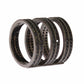 Nialaya Black CZ Rhodium 925 Silver Ring