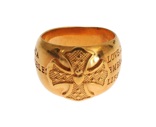 Nialaya Gold Plated 925 Silver Ring