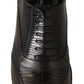 Dolce & Gabbana Brown Lizard Skin Leather Oxford Dress Shoes