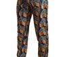 Dolce & Gabbana Multicolor Patterned Joggers Silk Pants