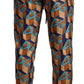 Dolce & Gabbana Multicolor Patterned Joggers Silk Pants