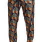 Dolce & Gabbana Multicolor Patterned Joggers Silk Pants