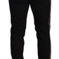 Dolce & Gabbana Black Skinny Fit Denim Side Band Jeans Pant