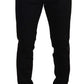 Dolce & Gabbana Black Skinny Fit Denim Side Band Jeans Pant