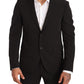 Domenico Tagliente Black Slim 2 Pc Suit