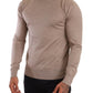 Dolce & Gabbana Beige Cashmere Turtleneck Pullover Sweater