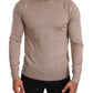 Dolce & Gabbana Beige Cashmere Turtleneck Pullover Sweater