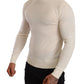 Dolce & Gabbana Cream Cashmere Turtleneck Pullover Sweater