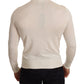 Dolce & Gabbana Cream Cashmere Turtleneck Pullover Sweater