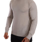 Dolce & Gabbana Gray Cashmere Turtleneck Pullover Sweater