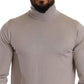 Dolce & Gabbana Gray Cashmere Turtleneck Pullover Sweater