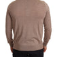 Dolce & Gabbana Brown Cashmere Turtleneck Pullover Sweater