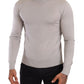 Dolce & Gabbana Gray Cashmere Turtleneck Pullover Sweater