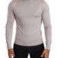 Dolce & Gabbana Gray Cashmere Turtleneck Pullover Sweater