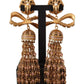 Dolce & Gabbana Gold Dangling Crystals Long Clip-On Jewelry Earrings