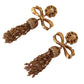 Dolce & Gabbana Gold Dangling Crystals Long Clip-On Jewelry Earrings