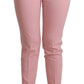 Dolce & Gabbana Pink Wool Stretch High Waist Trouser Pants