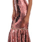 Dolce & Gabbana Pink Sequined Crystal Dress