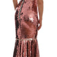 Dolce & Gabbana Pink Sequined Crystal Dress