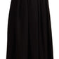 Dolce & Gabbana Black Wool High Waist Maxi PIECE Skirt