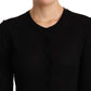 Dolce & Gabbana Black Crewneck Pullover STAFF Sweater Wool