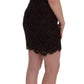 Dolce & Gabbana Bordeaux Floral Lace Ricamo Sheath Dress