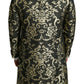 Dolce & Gabbana Black Gold Jacquard Long Coat SICILIA Jacket