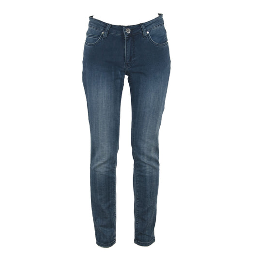 Maison Espin Blue Cotton Jeans & Pant