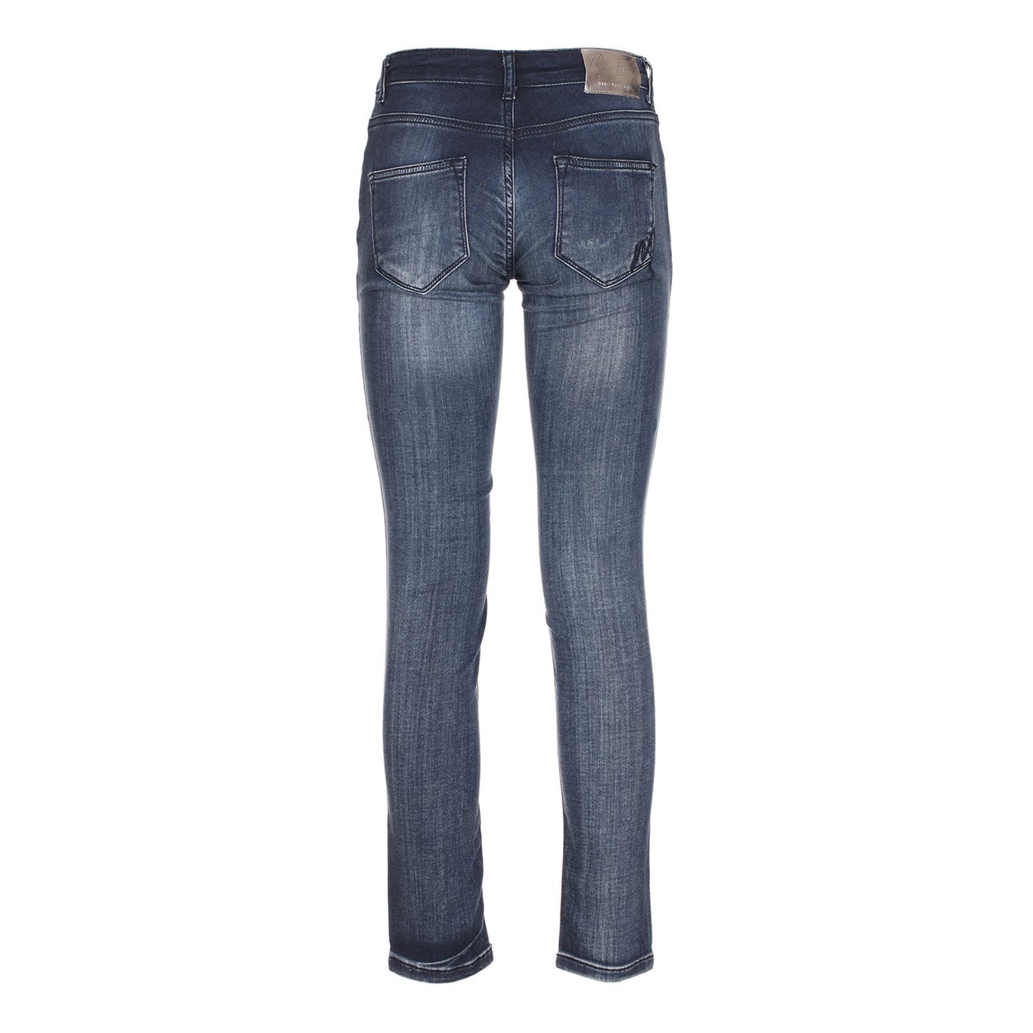 Maison Espin Blue Cotton Jeans & Pant