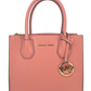 Michael Kors Mercer Medium Sherbet Pebble Leather Messenger Crossbody Bag Purse