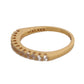 Nialaya Gold Authentic Womens Clear CZ Gold 925 Silver Ring