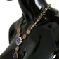 Dolce & Gabbana Pink Gold Brass Crystal Purple Pearl Pendants