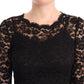 Dolce & Gabbana Black Lace Mermaid Dress