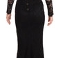 Dolce & Gabbana Black Lace Mermaid Dress